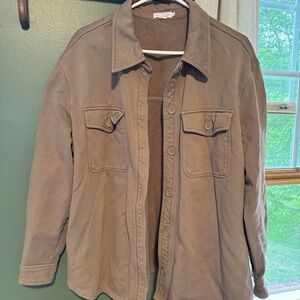 Good American Men's Brown Shirt Jacket